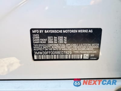 Zdjęcie 13 z 14 samochodu: 2024 BMW 330E VIN:3MW39FF00R8E07829 - miniatura