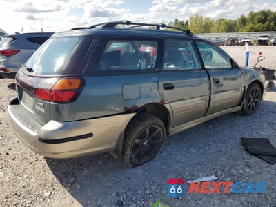 Trzecie zdjęcie samochodu z tyłu: 2001 SUBARU LEGACY OUTBACK VIN:4S3BH665117609324 - miniatura