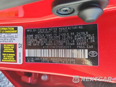 Zdjęcie 12 z 15 samochodu: 2023 TOYOTA CAMRY XLE VIN:4T1F31AK2PU059301 - miniatura