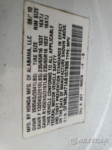 Zdjęcie 13 z 13 samochodu: 2010 HONDA ODYSSEY EXL VIN:5FNRL3H71AB107806 - miniatura