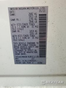 Zdjęcie 13 z 15 samochodu: 2013 NISSAN PATHFINDER S VIN:5N1AR2MNXDC685118 - miniatura