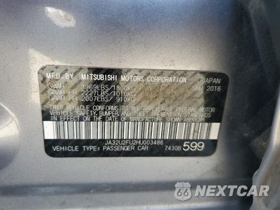 Zdjęcie 12 z 12 samochodu: 2017 MITSUBISHI LANCER ES VIN:JA32U2FU2HU003486 - miniatura