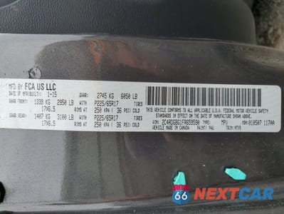 Zdjęcie 13 z 15 samochodu: 2015 DODGE GRAND CARAVAN SE VIN:2C4RDGBG1FR659590 - miniatura