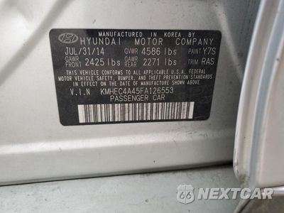 Zdjęcie 12 z 14 samochodu: 2015 HYUNDAI SONATA HYBRID VIN:KMHEC4A45FA126553 - miniatura