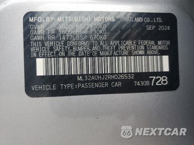 Zdjęcie 13 z 13 samochodu: 2024 MITSUBISHI MIRAGE ES VIN:ML32AUHJ2RH026532 - miniatura