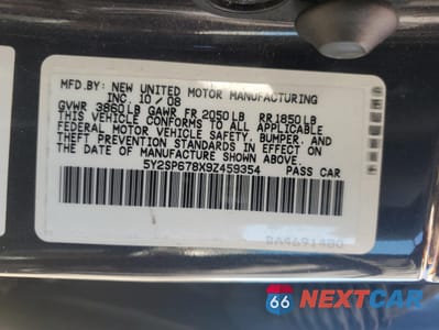 Zdjęcie 13 z 13 samochodu: 2009 PONTIAC VIBE VIN:5Y2SP678X9Z459354 - miniatura