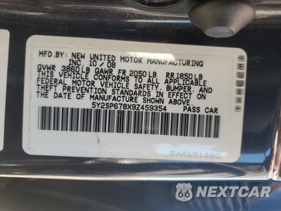 Zdjęcie 13 z 13 samochodu: 2009 PONTIAC VIBE VIN:5Y2SP678X9Z459354 - miniatura