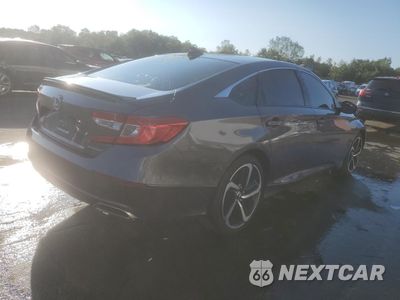 Trzecie zdjęcie samochodu z tyłu: 2019 HONDA ACCORD SPORT VIN:1HGCV1F39KA162925 - miniatura