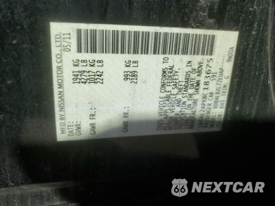 Zdjęcie 13 z 13 samochodu: 2011 NISSAN ALTIMA BASE VIN:1N4AL2APXBC183675 - miniatura