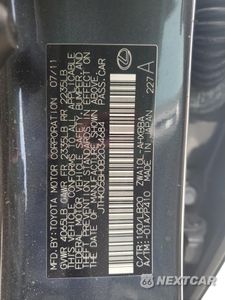 Zdjęcie 12 z 12 samochodu: 2011 LEXUS CT 200 VIN:JTHKD5BH0B2034684 - miniatura