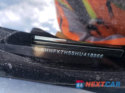 Zdjęcie 12 z 12 samochodu: 2017 HONDA CIVIC EX VIN:SHHFK7H55HU418966 - miniatura