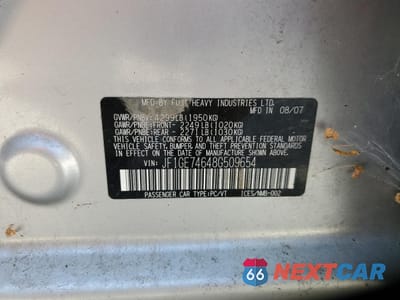 Zdjęcie 13 z 13 samochodu: 2008 SUBARU IMPREZA WRX VIN:JF1GE74648G509654 - miniatura