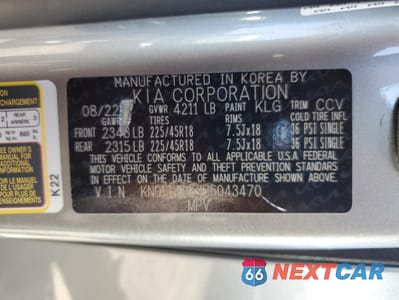 Zdjęcie 13 z 14 samochodu: 2023 KIA NIRO EX VIN:KNDCR3LE7P5043470 - miniatura