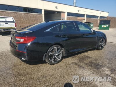 Trzecie zdjęcie samochodu z tyłu: 2021 HONDA ACCORD SPORT VIN:1HGCV1F37MA084132 - miniatura