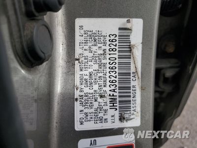 Zdjęcie 12 z 12 samochodu: 2006 HONDA CIVIC HYBRID VIN:JHMFA36236S018263 - miniatura