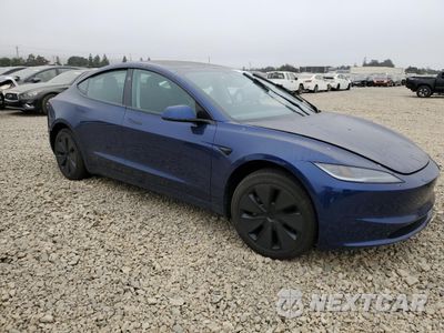 Czwarte zdjęcie samochodu z boku: 2025 TESLA MODEL 3 VIN:5YJ3E1EA9SF878729 - miniatura