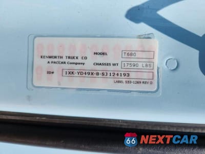Zdjęcie 10 z 10 samochodu: 2025 KENWORTH T680 SEMI TRUCK VIN:1XKYD49X8SJ124193 - miniatura