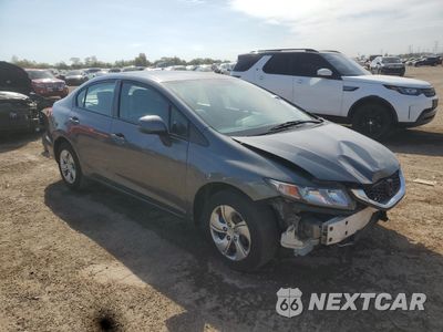 Czwarte zdjęcie samochodu z boku: 2013 HONDA CIVIC LX VIN:19XFB2F53DE091345 - miniatura