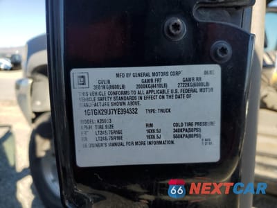 Zdjęcie 12 z 12 samochodu: 2000 GMC NEW SIERRA K2500 VIN:1GTGK29U7YE394332 - miniatura