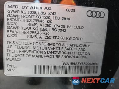 Zdjęcie 13 z 14 samochodu: 2024 AUDI SQ5 PREMIUM PLUS VIN:WA1B4AFY3R2002630 - miniatura