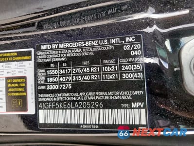 Zdjęcie 14 z 16 samochodu: 2020 MERCEDES-BENZ GLS 450 4MATIC VIN:4JGFF5KE6LA205296 - miniatura