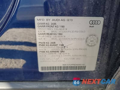 Zdjęcie 13 z 13 samochodu: 2013 AUDI Q5 PREMIUM PLUS VIN:WA1LFCFPXDA069161 - miniatura