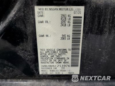 Zdjęcie 13 z 14 samochodu: 2020 NISSAN ALTIMA S VIN:1N4BL4BV4LC253976 - miniatura