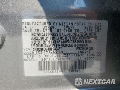 Zdjęcie 12 z 15 samochodu: 2024 NISSAN VERSA S VIN:3N1CN8DV4RL930487 - miniatura