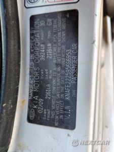 Zdjęcie 12 z 13 samochodu: 2009 KIA SPECTRA EX VIN:KNAFE222595666953 - miniatura