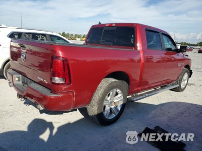 Trzecie zdjęcie samochodu z tyłu: 2014 RAM 1500 SPORT VIN:1C6RR6MT9ES457106 - miniatura