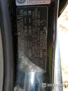 Zdjęcie 12 z 12 samochodu: 2005 KIA SPECTRA LX VIN:KNAFE121455196040 - miniatura