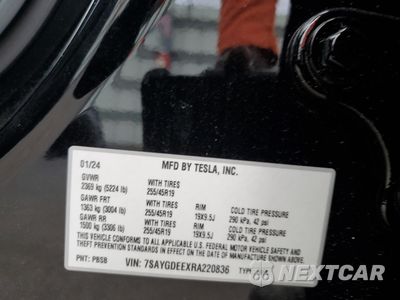 Zdjęcie 13 z 13 samochodu: 2024 TESLA MODEL Y VIN:7SAYGDEEXRA220836 - miniatura