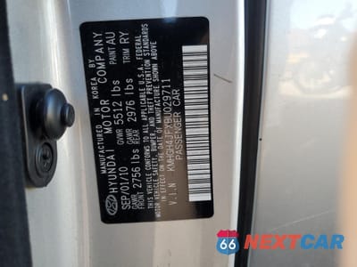 Zdjęcie 12 z 12 samochodu: 2011 HYUNDAI EQUUS SIGNATURE VIN:KMHGH4JFXBU029711 - miniatura