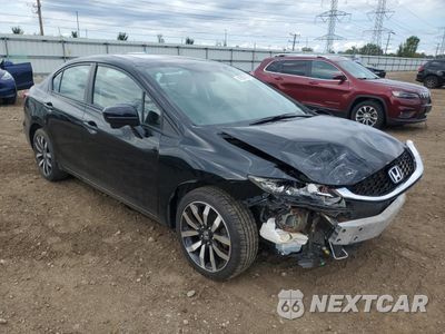 Czwarte zdjęcie samochodu z boku: 2015 HONDA CIVIC EXL VIN:19XFB2F97FE031512 - miniatura