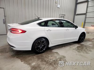 Trzecie zdjęcie samochodu z tyłu: 2018 FORD FUSION SE VIN:3FA6P0HD8JR200550 - miniatura