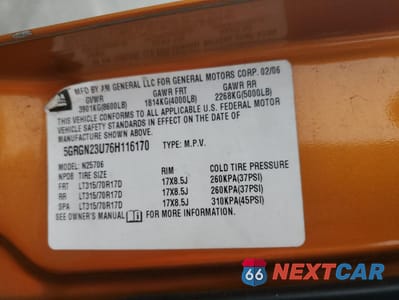 Zdjęcie 14 z 14 samochodu: 2006 HUMMER H2 VIN:5GRGN23U76H116170 - miniatura