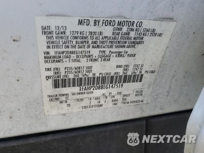 Zdjęcie 12 z 14 samochodu: 2014 FORD TAURUS SE VIN:1FAHP2D88EG147519 - miniatura