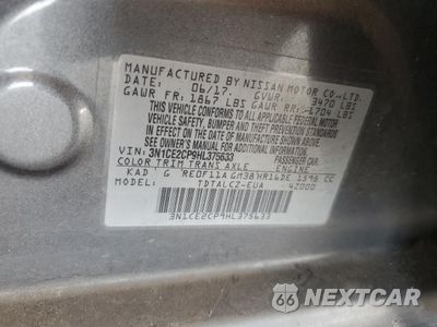 Zdjęcie 12 z 14 samochodu: 2017 NISSAN VERSA NOTE S VIN:3N1CE2CP9HL375633 - miniatura