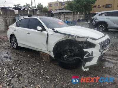 Czwarte zdjęcie samochodu z boku: 2021 INFINITI Q50 LUXE VIN:JN1EV7BP6MM704845 - miniatura