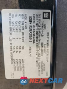 Zdjęcie 12 z 12 samochodu: 2008 CHEVROLET SUBURBAN K1500 LS VIN:1GNFK16368R245640 - miniatura