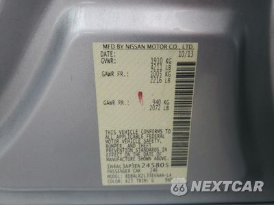Zdjęcie 12 z 14 samochodu: 2014 NISSAN ALTIMA 2.5 VIN:1N4AL3AP3EN245805 - miniatura