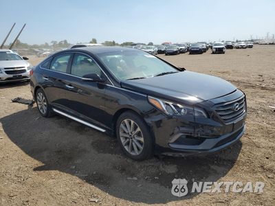Czwarte zdjęcie samochodu z boku: 2017 HYUNDAI SONATA SPORT VIN:5NPE34AF4HH513368 - miniatura