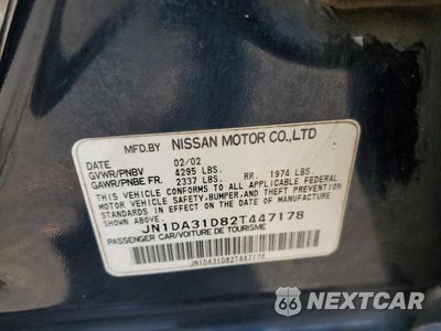 Zdjęcie 12 z 12 samochodu: 2002 NISSAN MAXIMA GLE VIN:JN1DA31D82T447178 - miniatura