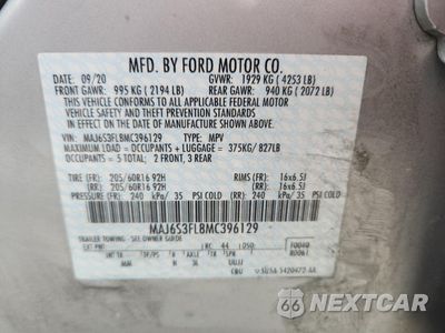 Zdjęcie 12 z 13 samochodu: 2021 FORD ECOSPORT S VIN:MAJ6S3FL8MC396129 - miniatura