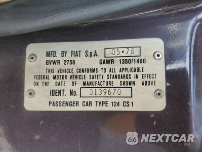 Zdjęcie 12 z 12 samochodu: 1979 FIAT SPIDER VIN:0139670 - miniatura