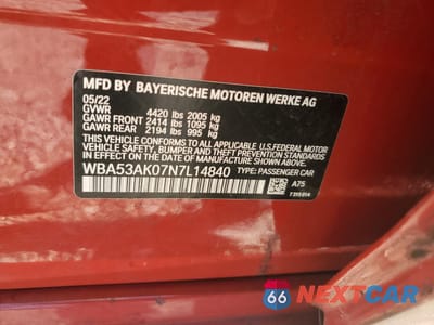 Zdjęcie 12 z 13 samochodu: 2022 BMW 228I VIN:WBA53AK07N7L14840 - miniatura