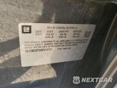 Zdjęcie 12 z 14 samochodu: 2017 CHEVROLET MALIBU LS VIN:1G1ZB5ST5HF214733 - miniatura