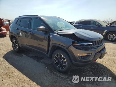Czwarte zdjęcie samochodu z boku: 2020 JEEP COMPASS TRAILHAWK VIN:3C4NJDDBXLT163395 - miniatura