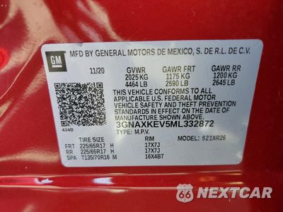 Zdjęcie 13 z 13 samochodu: 2021 CHEVROLET EQUINOX LT VIN:3GNAXKEV5ML332872 - miniatura