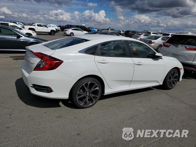 Trzecie zdjęcie samochodu z tyłu: 2020 HONDA CIVIC SPORT VIN:2HGFC2F80LH596805 - miniatura